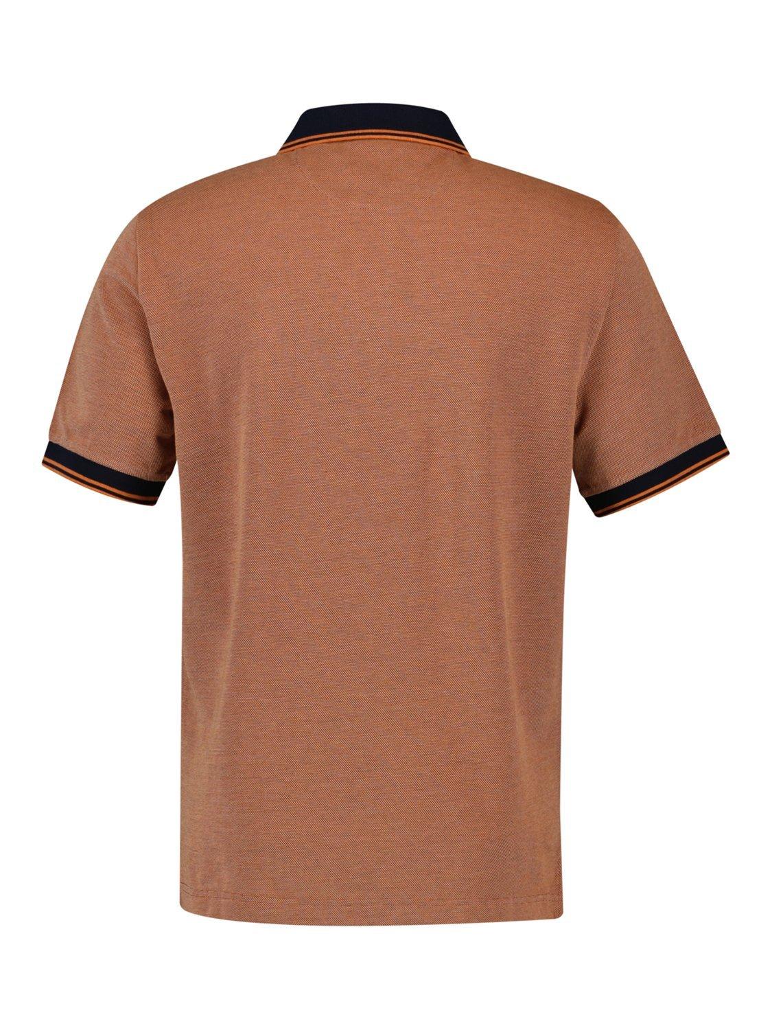 Product image 2 of 2, which shows GANT Cotton Piqué 4-Stripe Polo Shirt, Deep Orange, S