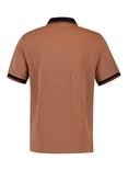 GANT Cotton Piqué 4-Stripe Polo Shirt, Deep Orange