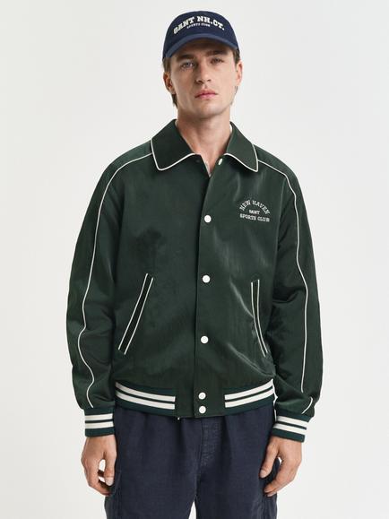 GANT Varsity Jacket, Tartan Green - view 2, Tartan Green