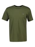 GANT Cotton Shield Logo T-Shirt, Moss Green