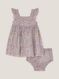 Monsoon Baby Newborn Peri Floral Sundress & Briefs Set, Lilac