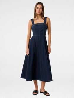 Forever New Allanah Denim Midi Dress, Dark Blue, Dark Blue