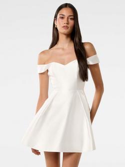 Forever New Annie A-Line Mini Dress, Ivory, Ivory