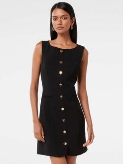 Forever New Petite Caitlin Mini Dress, Black, Black