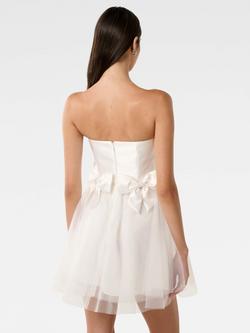 Forever New Camelia Strapless Tulle Mini Dress, Porcelain - view 2, Porcelain