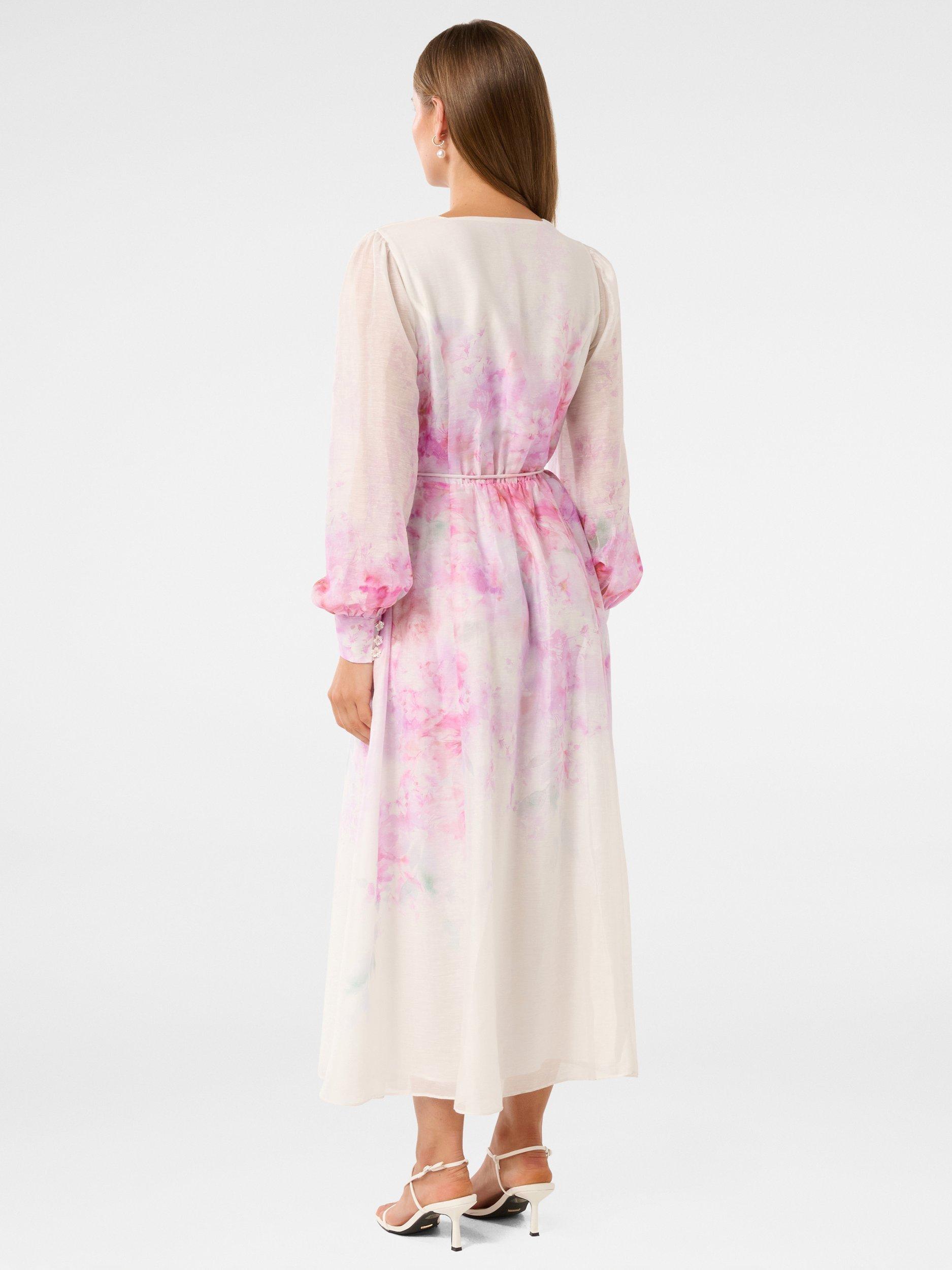 Product image 2 of 4, which shows Forever New Kahlani Print Midi Dress, Pink/Multi, 4