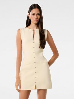 Forever New Mimi Hook & Eye Mini Dress, Double Cream, Double Cream