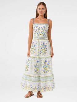 Forever New Francine Floral Maxi Skirt, White/Multi, White/Multi