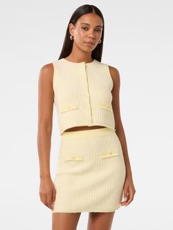 Forever New Aria Boucle Tank Top, Lemon, Lemon