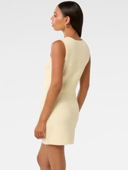 Forever New Aria Boucle Tank Top, Lemon - view 2, Lemon