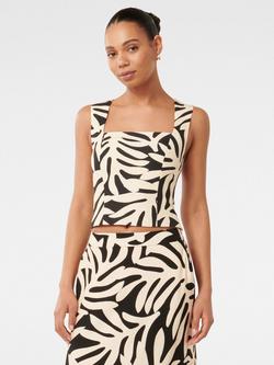 Forever New Kinsley Fitted Tank Top, Brown, Brown