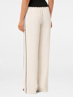Forever New Brandi Stripe Wide Leg Trousers, Ivory - view 2, Ivory