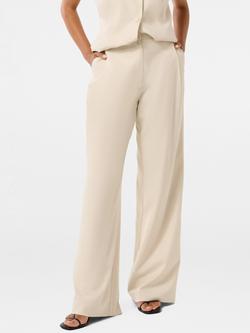 Forever New Petite Daniela Wide Leg Trousers, Coconut Marle, Coconut Marle