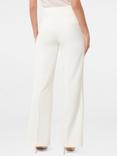 Forever New Kehlani Button Detail Wide Leg Trousers, Porcelain