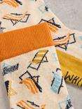 White Stuff Take Deck Chair Socks, Natural/Multi