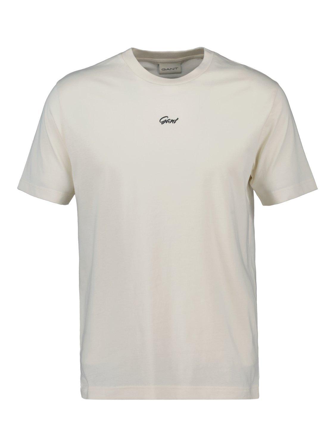 GANT Graphic Cotton T-Shirt, Cream