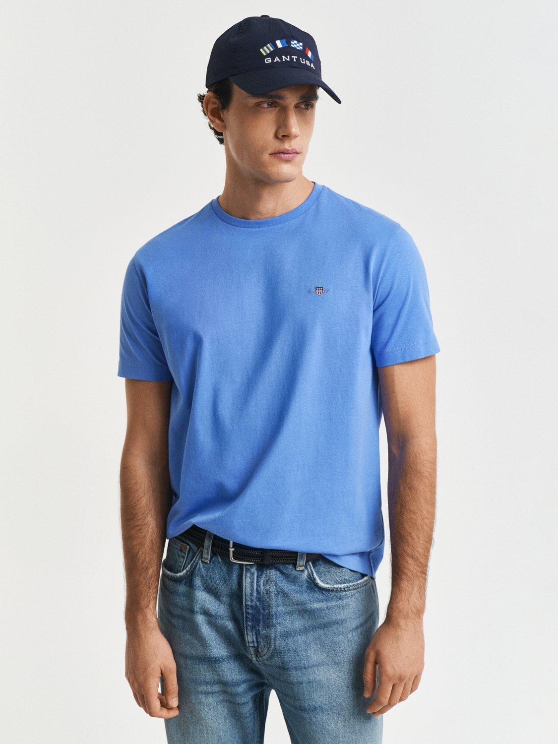 Product image 1 of 2, which shows GANT Shield Cotton T-Shirt, Perfect Blue, S