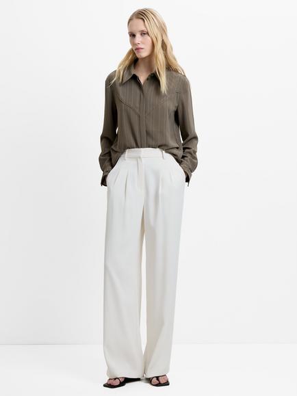 French Connection Harrie Suit Trousers, Porcelain Cream
