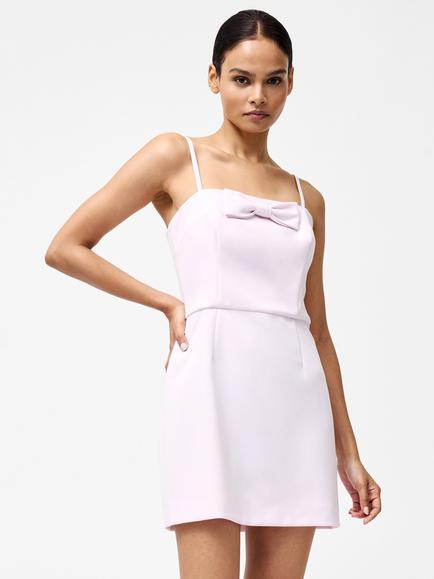 French Connection Whisper Bow Mini Dress - view 2, Sweet Pink
