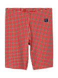 Polarn O. Pyret Kids' Gingham Cycle Shorts, Red