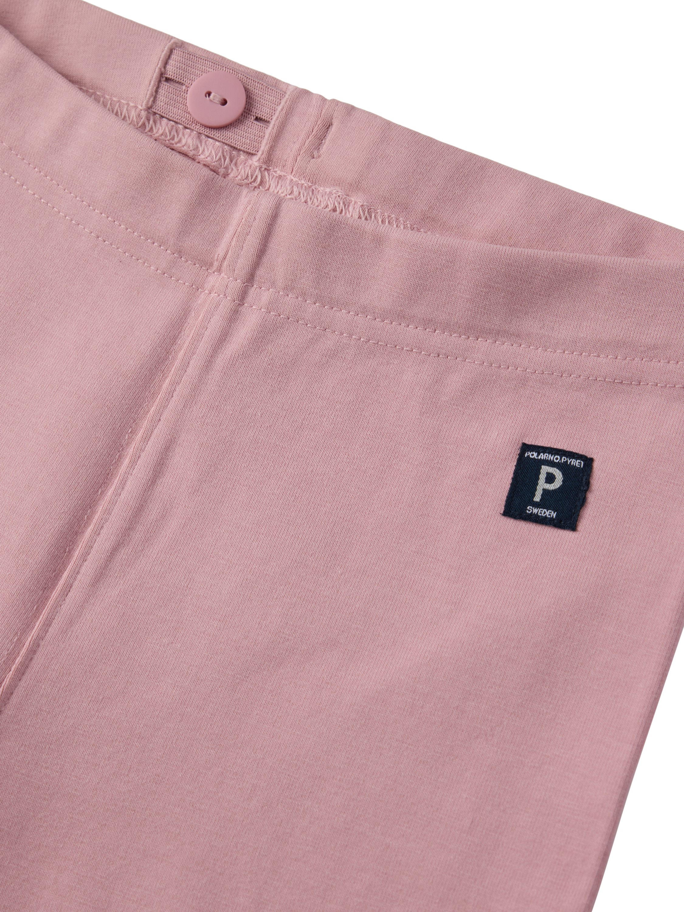 Product image 2 of 3, which shows Polarn O. Pyret Kids' Cycle Shorts, Pink, 12-18 months