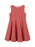 Polarn O. Pyret Kids' Gingham Sleeveless Dress, Red
