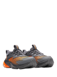 Under Armour Kids' BPS Scramjet 7 Leather Running Trainers, Anthracite/Orange