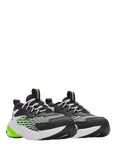 Under Armour Kids' BPS Scramjet 7 Leather Running Trainers, White/Green/Black