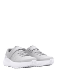 Under Armour Kids' GPS Surge 4 Mesh Trainers, Gray/White