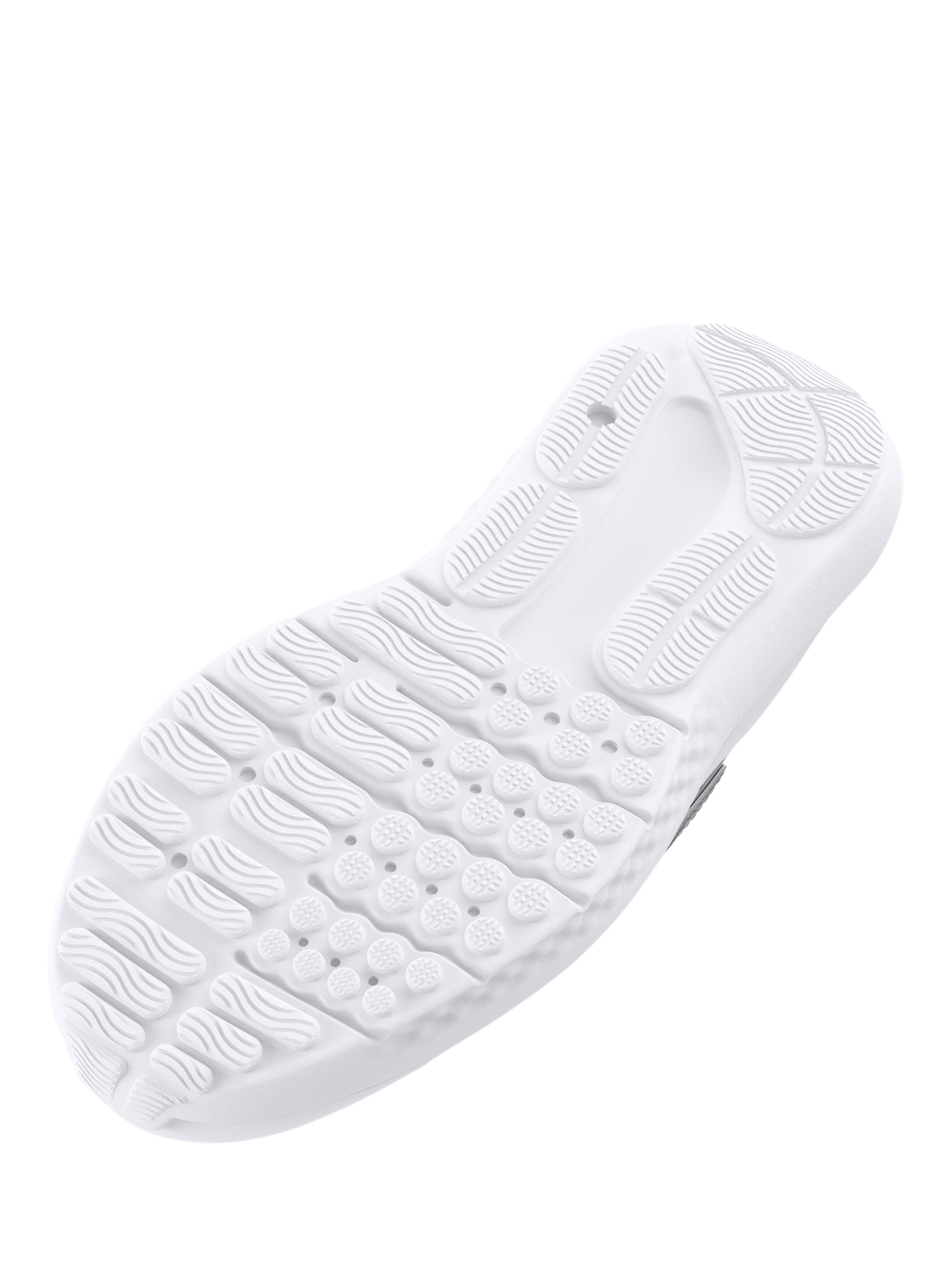 Product image 5 of 5, which shows Under Armour Kids' GPS Surge 4 Mesh Trainers, Gray/White, 1