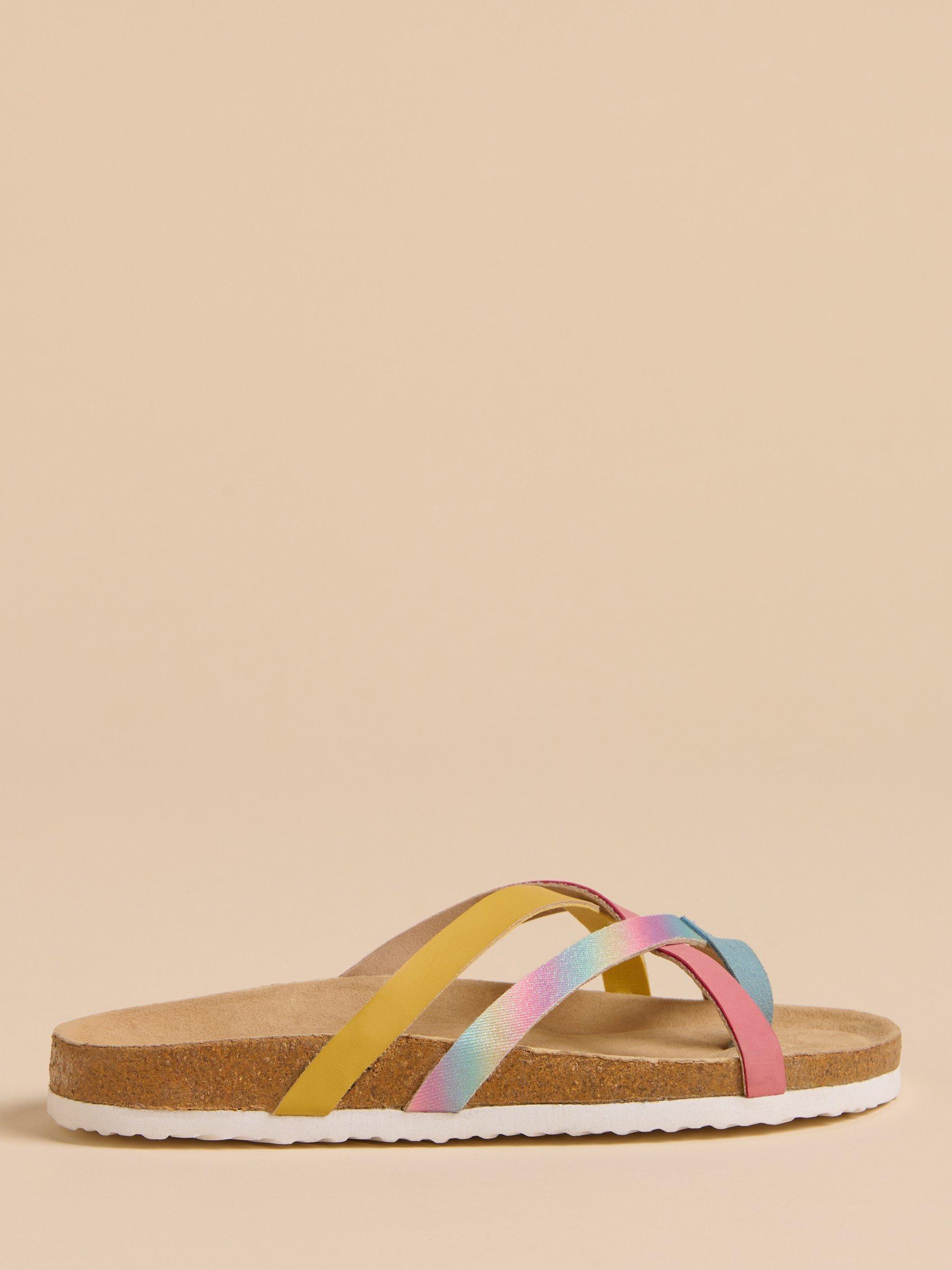 Product image 1 of 4, which shows Brakeburn Summer Strappy Sandals, Multi, 3