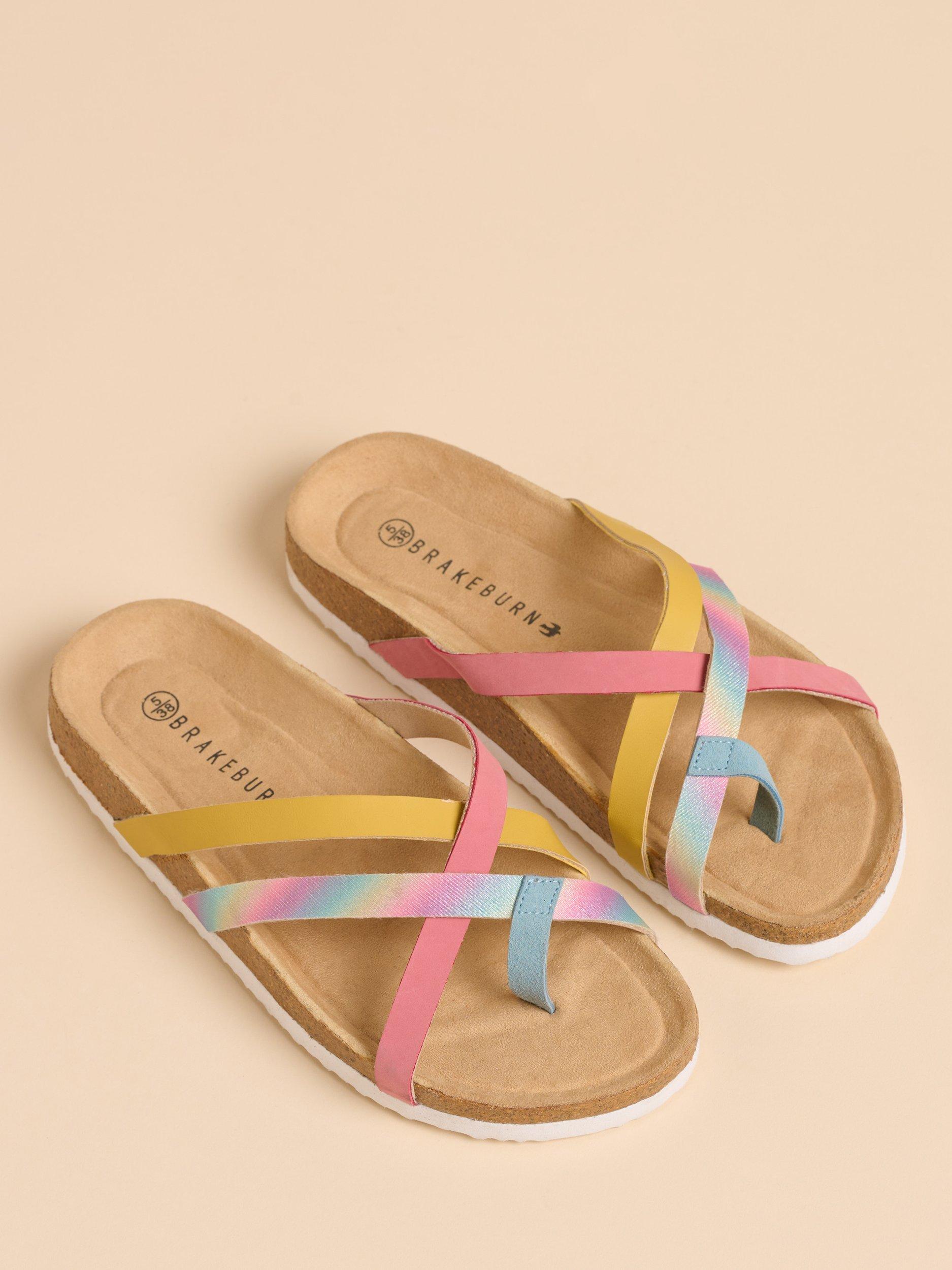 Product image 3 of 4, which shows Brakeburn Summer Strappy Sandals, Multi, 3