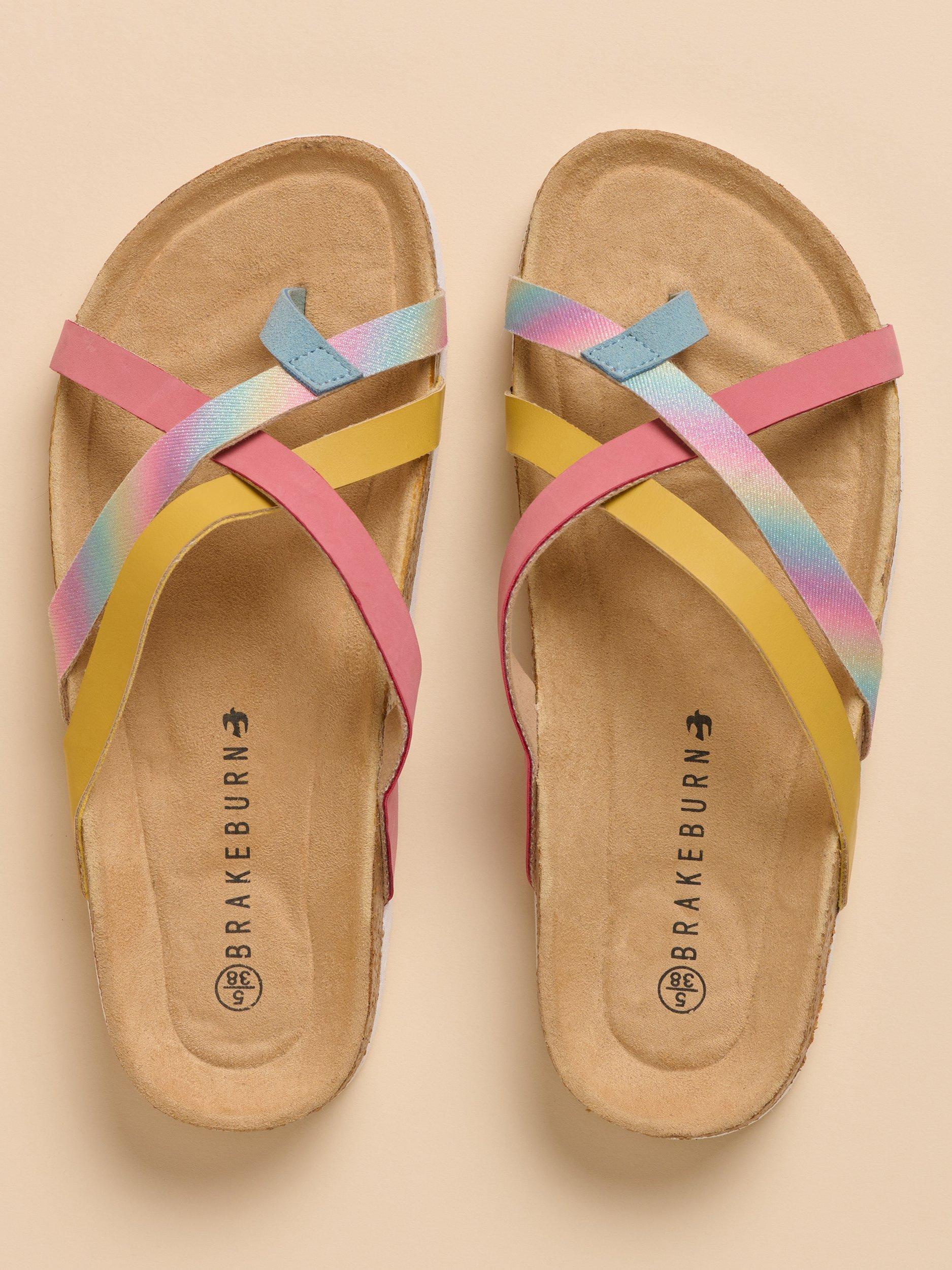 Product image 4 of 4, which shows Brakeburn Summer Strappy Sandals, Multi, 3