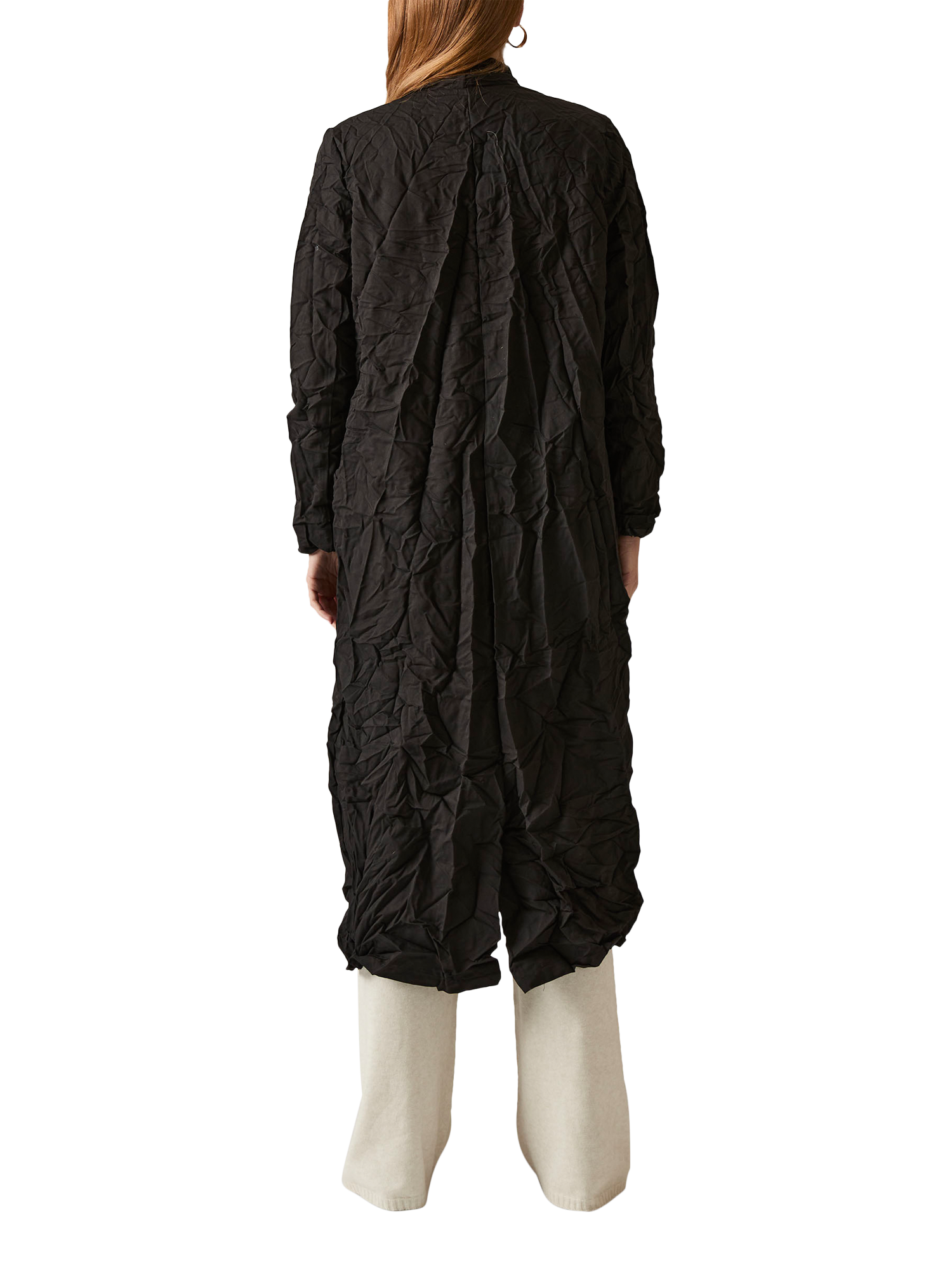 Product image 2 of 5, which shows James Lakeland Crinkled Long Cardigan, Black, 8