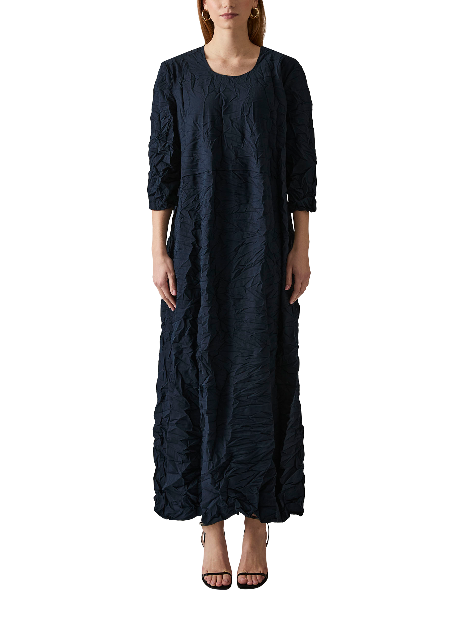 Product image 1 of 6, which shows James Lakeland Crinkled Maxi Dress, Navy, 8