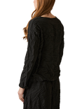 James Lakeland Crinkled Long Sleeve Top