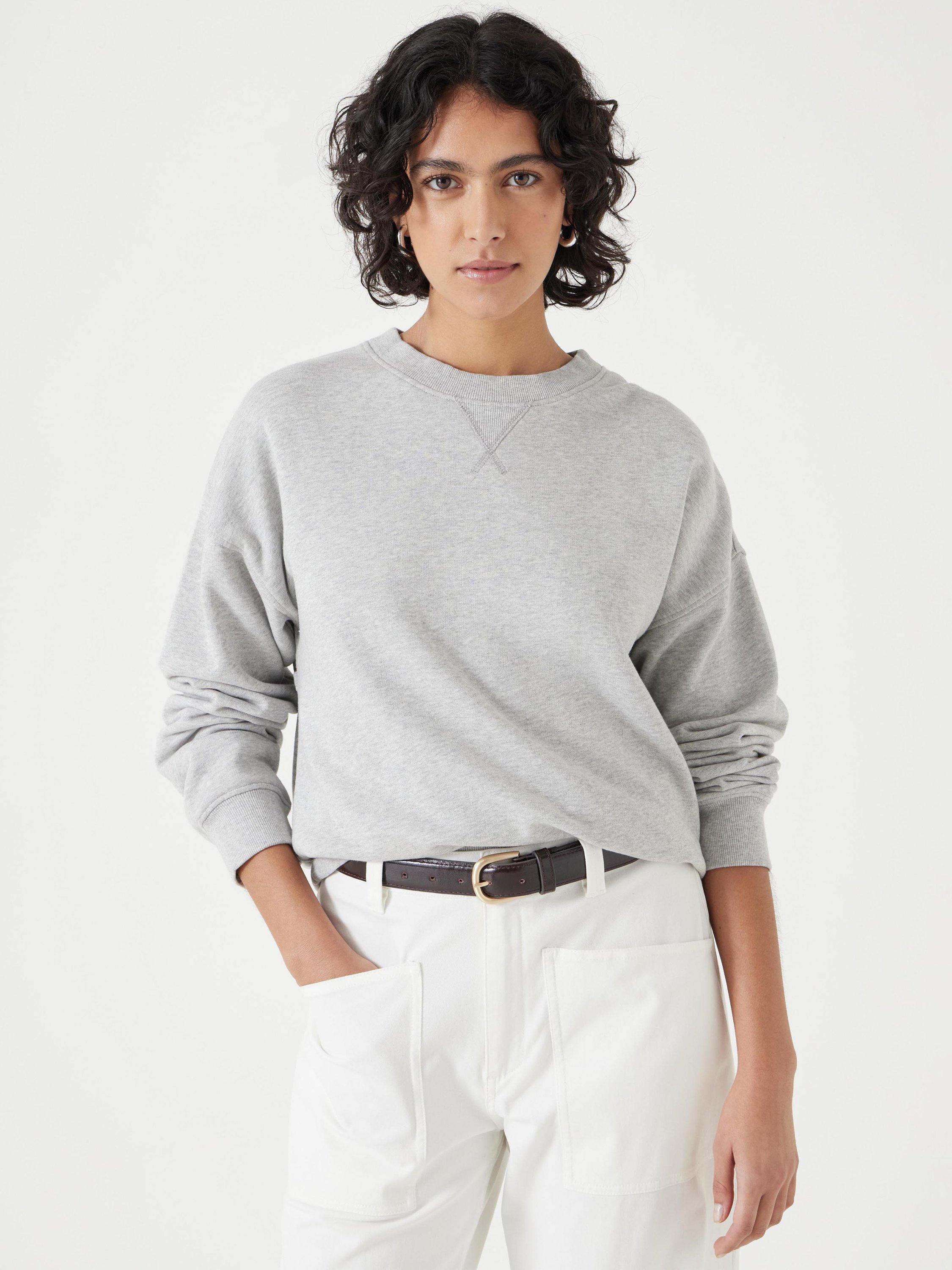 Product image 1 of 5, which shows HUSH Cut Out Back Sweatshirt, Grey Marl, L
