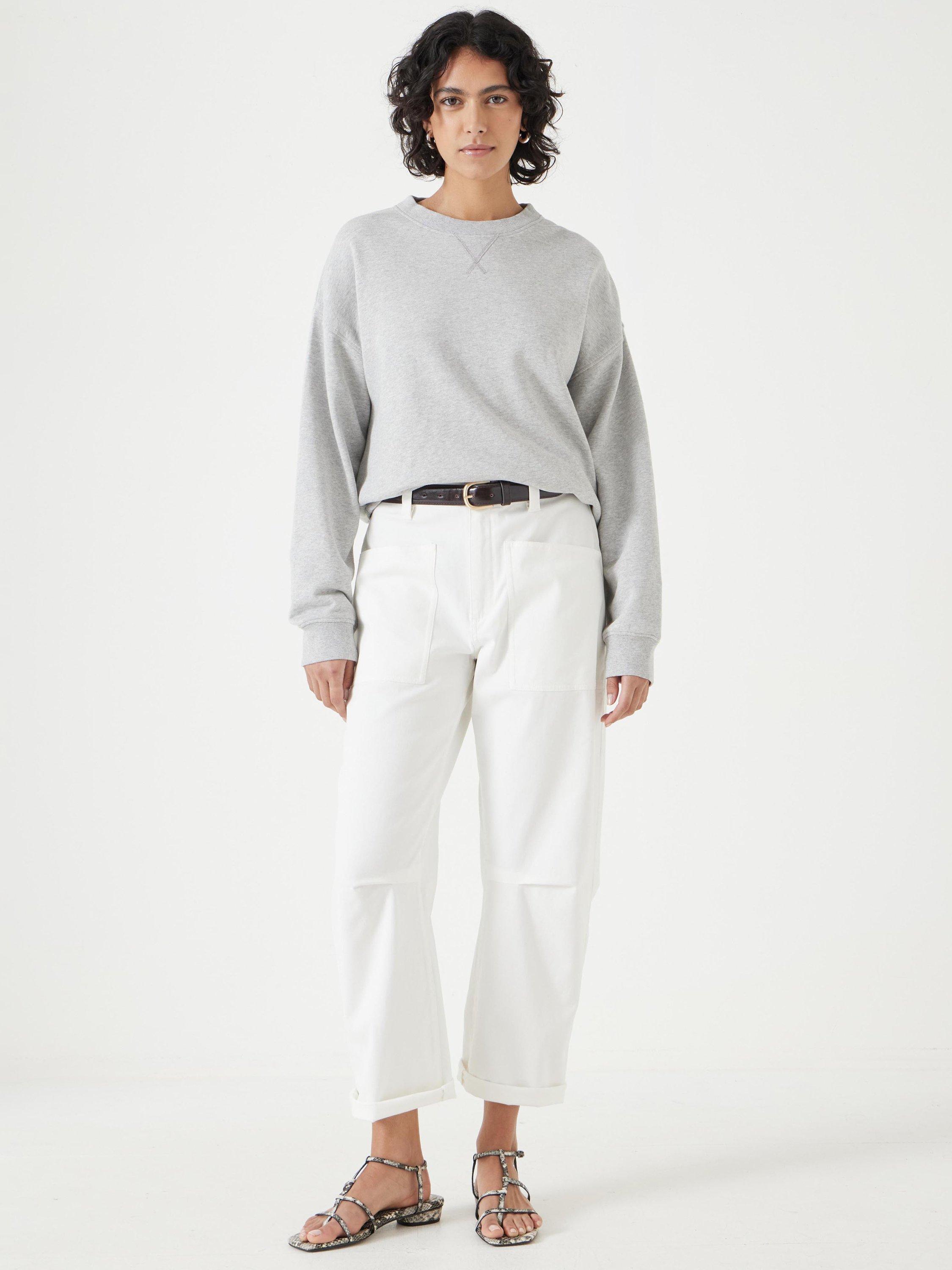 Product image 2 of 5, which shows HUSH Cut Out Back Sweatshirt, Grey Marl, L