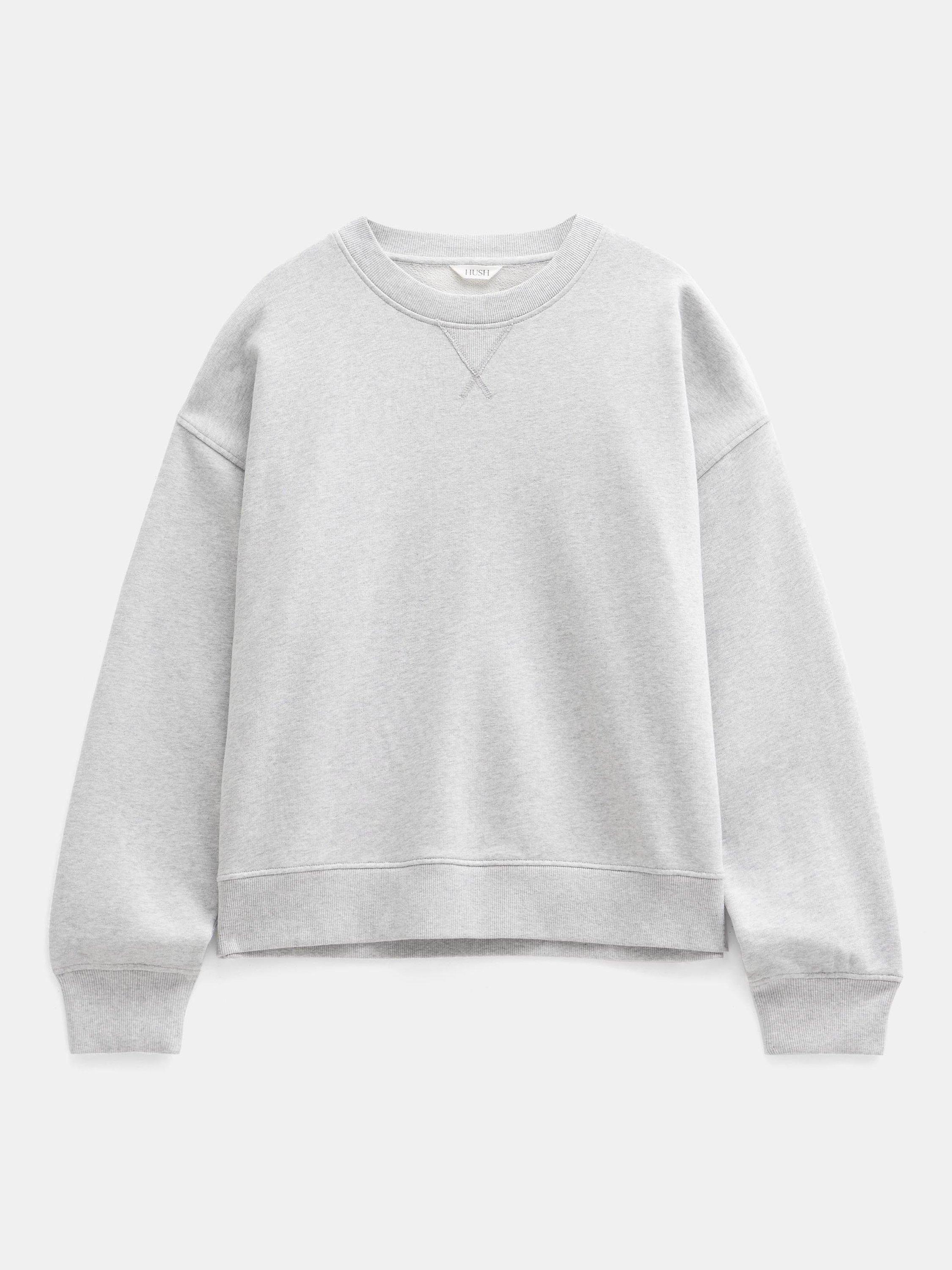 Product image 4 of 5, which shows HUSH Cut Out Back Sweatshirt, Grey Marl, L