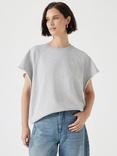 HUSH Leonie Short Sleeve T-Shirt, Grey Marl