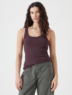 HUSH Scoop Vest, Grey, Fudge Brown