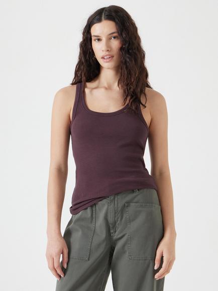 HUSH Scoop Vest, Grey, Fudge Brown