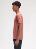 Fred Perry Cotton Regular Fit Short Sleeve Ringer T-Shirt, Putty Pink