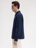Fred Perry Cotton Regular Fit Twill Overshirt, Tennis Blue