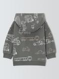 John Lewis Baby Transport Zip Up Hoodie, Green