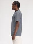 Fred Perry Cotton Regular Fit Short Sleeve Fine Stripe T-Shirt, Navy