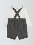 John Lewis Heirloom Collection Dungarees & Jersey Bodysuit, Multi