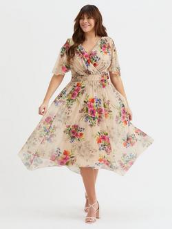 Scarlett & Jo Julie Vintage Floral Dress, Vintage Cream/Multi, Vintage Cream/Multi