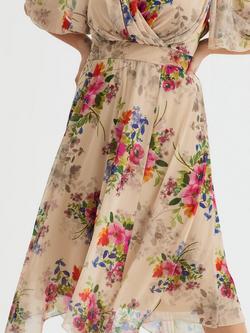 Scarlett & Jo Julie Vintage Floral Dress, Vintage Cream/Multi - view 2, Vintage Cream/Multi
