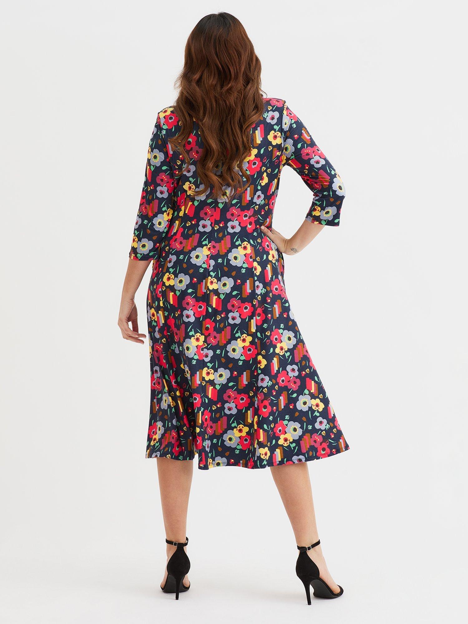 Product image 4 of 4, which shows Scarlett & Jo Claudia Harriet Floral Dress, Multi, 12